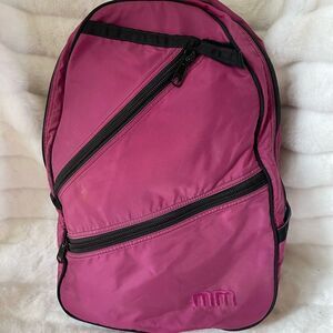 Maggie Matter extra large dark pink Nylon sling back shoulder bag ,bla…